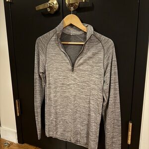 Lululemon Gray Quarter-Zip Pullover XS